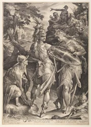 Minerva rüstet Perseus aus