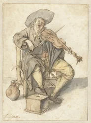Singender Geigenspieler