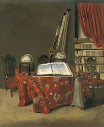 Ecke einer Bibliothek, 1711