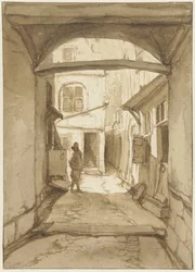 Ansicht in einer Gasse