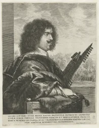 Porträt des Komponisten und Lautenisten Jacques Gaultier, 1631-1635