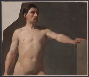 Männlicher Akt - Torso einer männlichen Figur