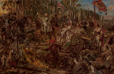 Kościuszko bei Racławice, Skizze