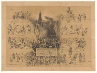 Maskerade während des dritten Jahrhunderts der Universität Leiden