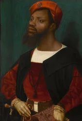 Bildnis eines Afrikaners (Christophle le More?). Um 1525-30