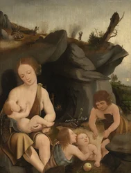 Eva und vier Kinder, ca. 1520
