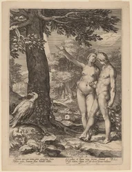 Adam und Eva vor dem Baum der Erkenntnis