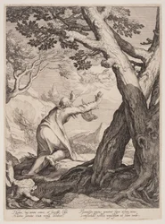 Elisa erhält den Mantel von Elija, aus Vier Szenen aus dem Leben der Propheten, Jesaja, Ahaja und Elisa