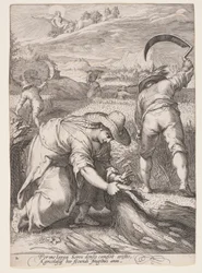 Sommer (Bauern bei der Weizenernte), aus Die vier Jahreszeiten