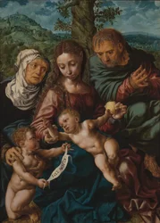 Heilige Familie mit Johannes dem Täufer und St. Elisabeth