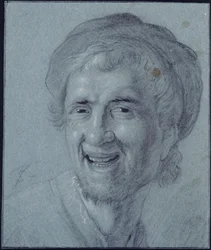 Rembrandt lachend (Kopie nach dem frühen Selbstbildnis Rembrandts bei F. Stoop in Byfleet)