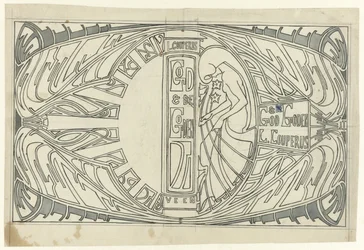 Einbandentwurf für: Louis Couperus, Gott und Götter, 1903