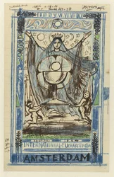 Entwurf für ein Plakat für den Internationalen Eucharistischen Kongress, Amsterdam, 22.-27. Juli 1924