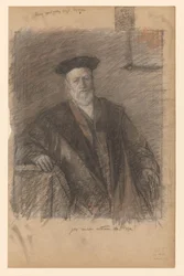 Porträt von Prof. Dr. Pieter Johannes Veth, in Toga