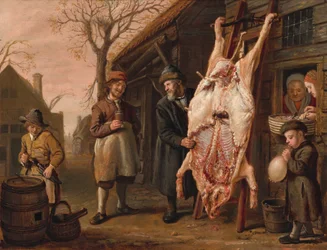 Das geschlachtete Schwein