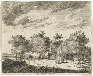 Landschaft auf halbem Weg nach Overveen