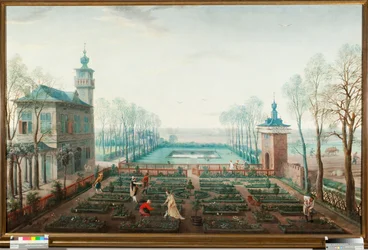 Der Monat April, Arbeiten im Garten (April, Gartenarbeit) Gemälde von Jan Wildens (1586-1653)