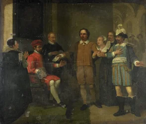 Jacob Simonsz de Rijk erwirkt die Freilassung von Marnix van Sint Aldegonde