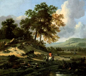 Landschaft mit Figuren, 1679