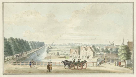 Ansicht der Wal bei der Catharijnepoort in Utrecht