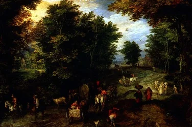 Landschaft mit einer Furt