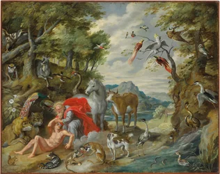 Die Erschaffung Adams, aus Die Geschichte von Adam und Eva