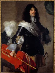 Porträt des Enkels von Pierre Corneille in Uniform als Hauptmann der Chevau-Legers