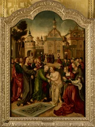 Die Auferweckung des Lazarus, das zentrale Panel eines Altars