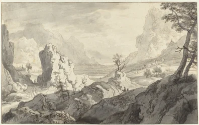 Imaginäre Berglandschaft
