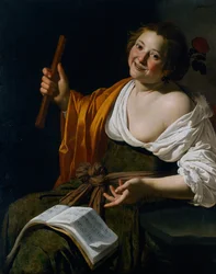 Mädchen mit Flöte