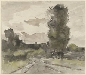 Landschaft mit Weg