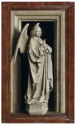 Der Verkündigungs-Diptychon, linkes Panel, 1434-1435