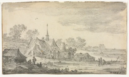 Gruppe von Gebäuden an einer Küste