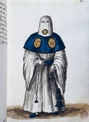 Erzbruderschaft des Rosenkranzes, gegründet in der Kirche der Schwestern des Heiligen Geistes in Venedig, Band II, f 87, von Giovanni di Grevembroch oder Grevenbroch (1731-1807)