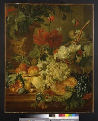 Früchte und Blumen, nach J. van Huysum