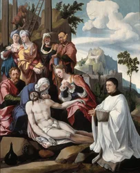 Beweinung Christi mit einem Stifter