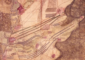 Plan der Schlacht von Blenheim, c.1705