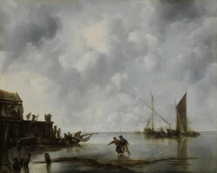 Fischerboote in ruhigem Wasser, 1651