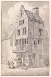 Ein abgebranntes Haus an der Bloedstraat