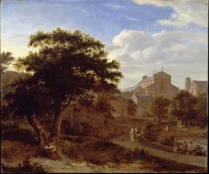 Zwei Kirchen und eine Stadtmauer