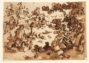 Skizzenbuchseite mit Vogelköder