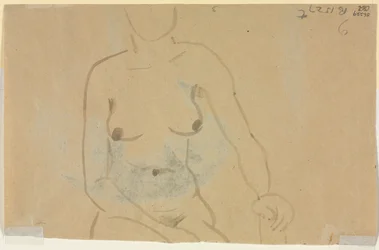 Torso einer nackten Frau