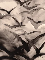 Flug in der Dämmerung, um 2025