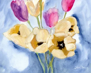 Tulpen auf Mamas Esstisch, ca. 2016