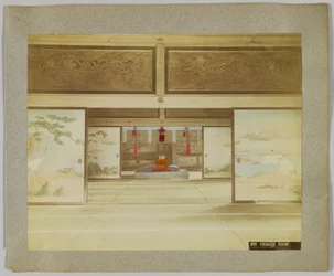 Fürstenzimmer, Japan (handkoloriertes s/w Foto)