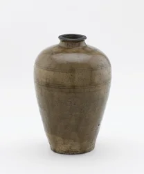 Flasche, Seto, Aichi-Präfektur, Muromachi-Zeit, frühes 15. Jahrhundert