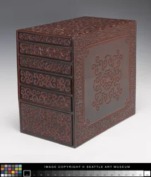 Guri-Lackbox mit 6 Schubladen