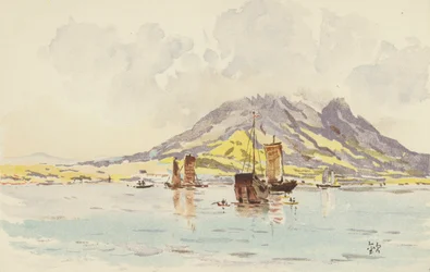 Ho-shang-shan von Ta-lien-wan aus gesehen