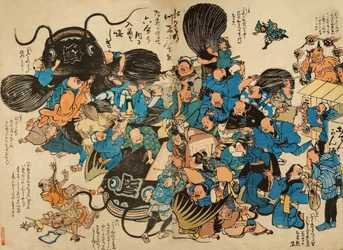 Namazu wird von Bauern angegriffen