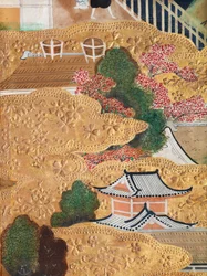 Osakazu Byobu - Japanischer achtteiliger Wandschirm (Malerei)